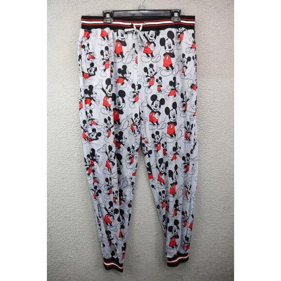 Disney Mickey Mouse Lounge Pants-Size Large-Pockets-Drawstring - Picture 1 of 10